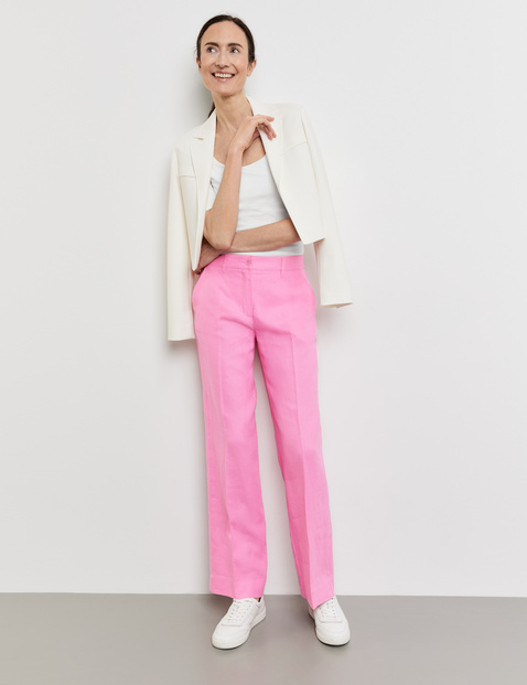 Leinenhose MIR꞉JA WIDE LEG mit Dehnbund