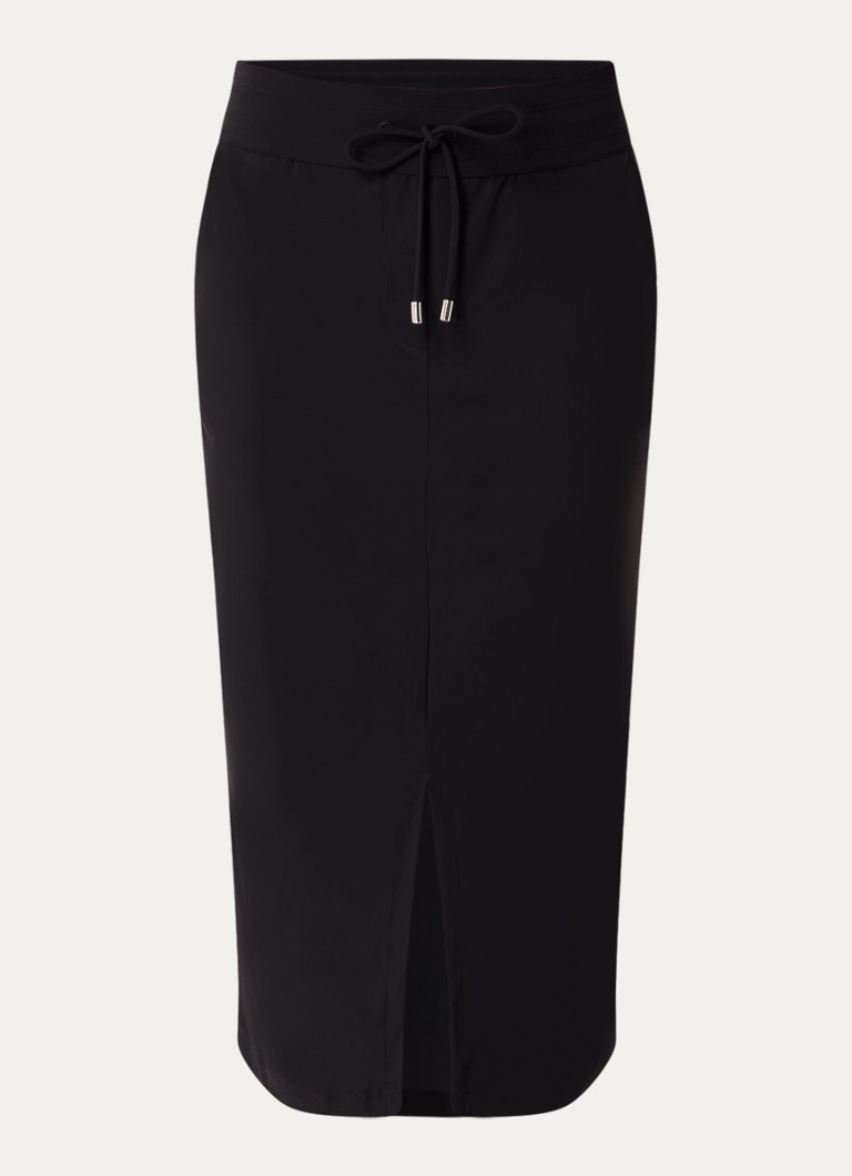 Expresso  High waist midi rok met trekkoord