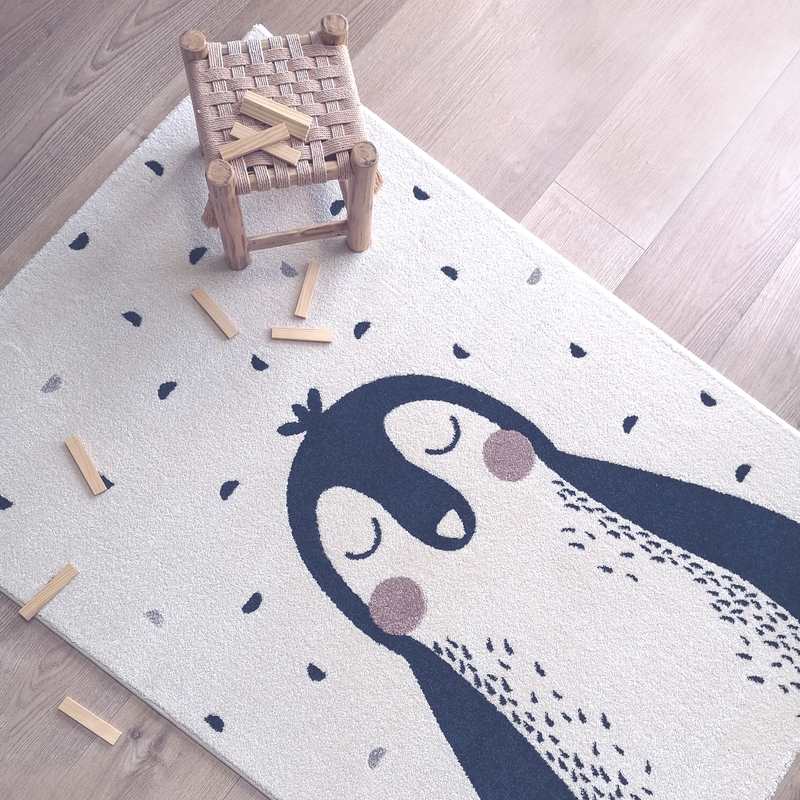 Tapis motif pingouin 120x170cm Baldwin