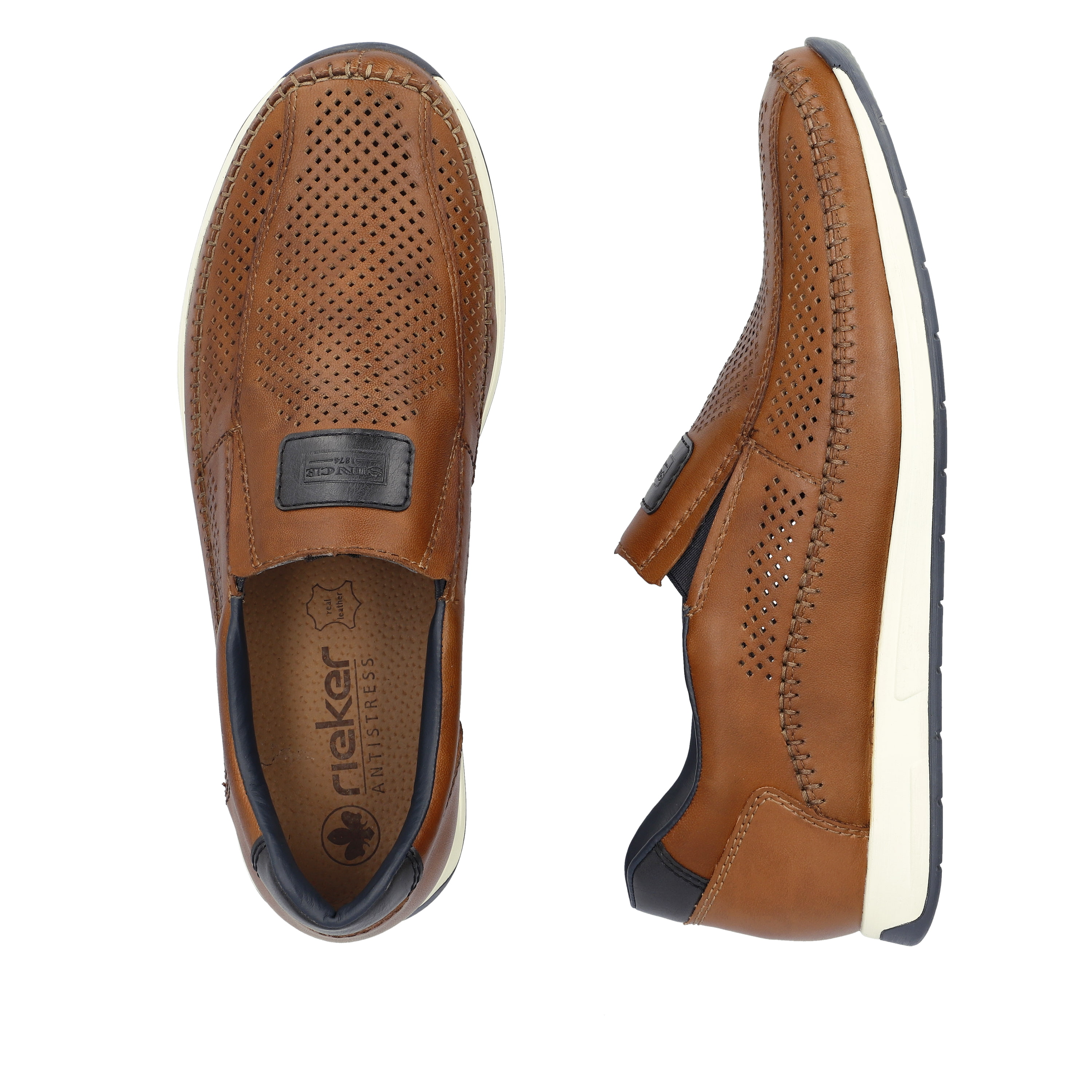 Rieker Herren Slipper nussbraun