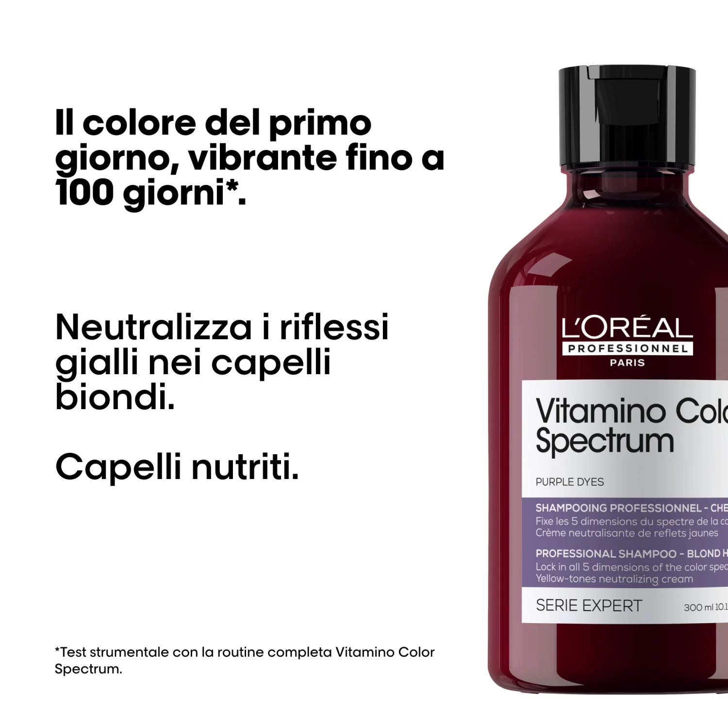 SERIE EXPERT Nuevo champú Vitamino Color Spectrum para tintes morados - Champú Protección del color