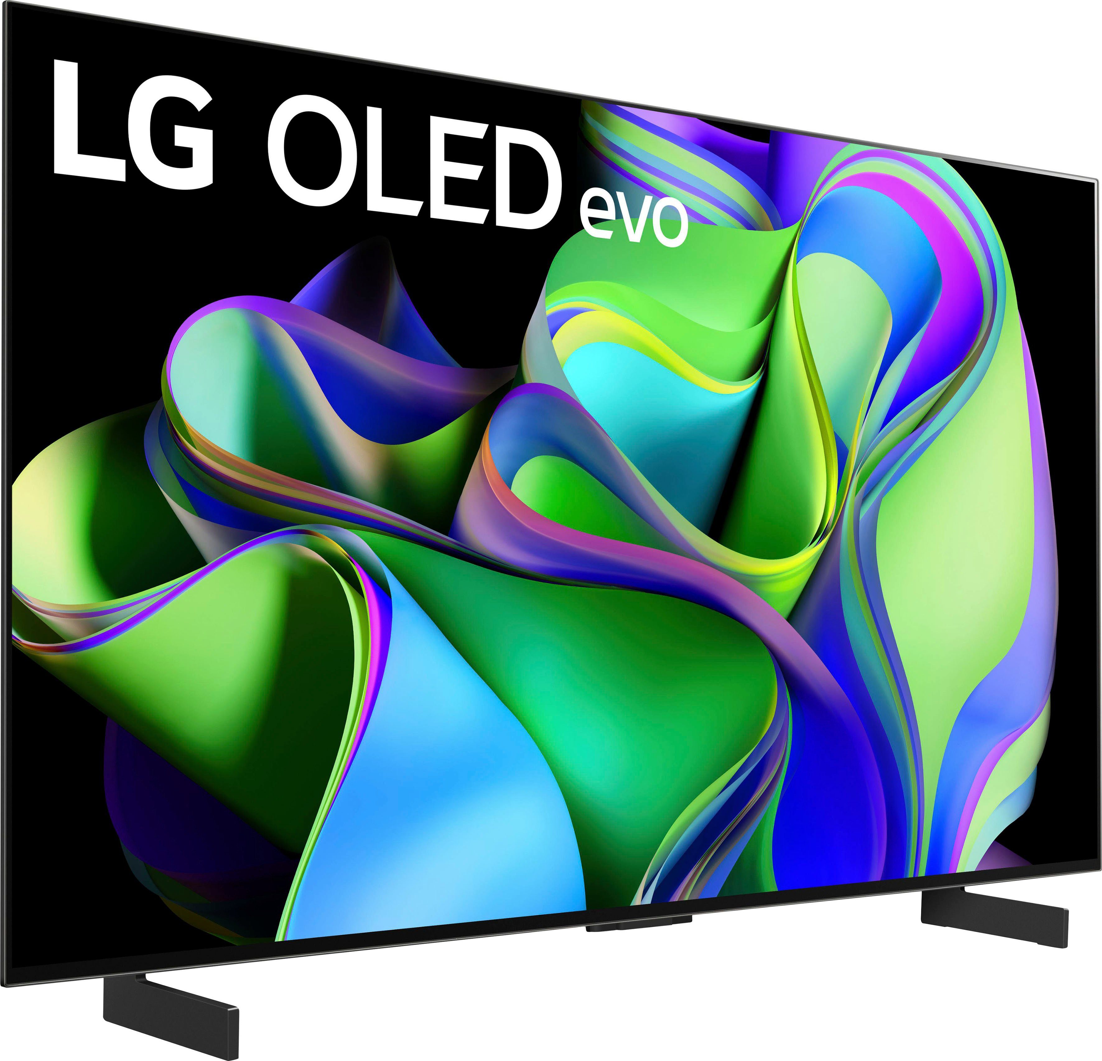 LG OLED42C37LA OLED-Fernseher (106 cm/42 Zoll, 4K Ultra HD, Smart-TV, OLED evo, bis zu 120 Hz, α9 Gen6 4K AI-Prozessor, Twin Triple Tuner)