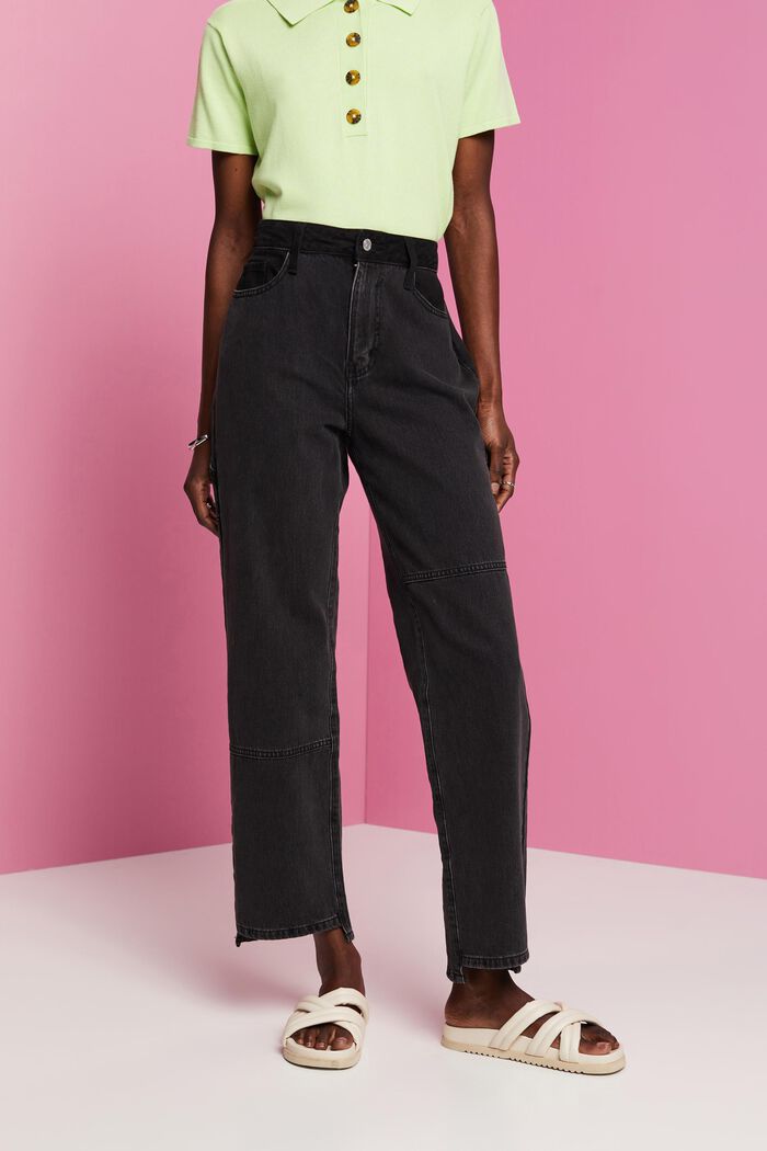 Retro-Jeans mit hohem Bund und weitem Bein