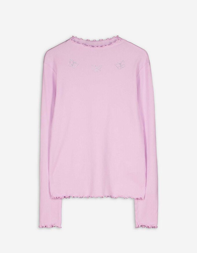Langarmshirt - Ziersteine