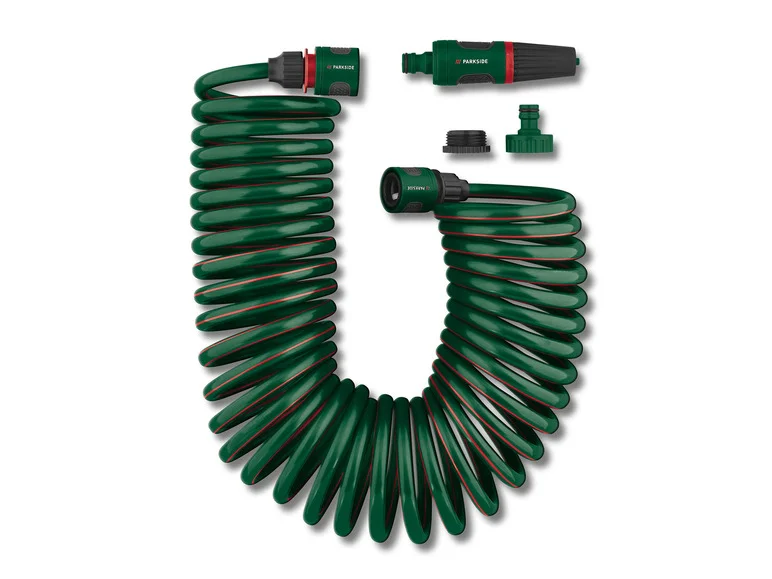 Mangueira de jardim espiral PARKSIDE® Zestaw, 10 m, 3/8