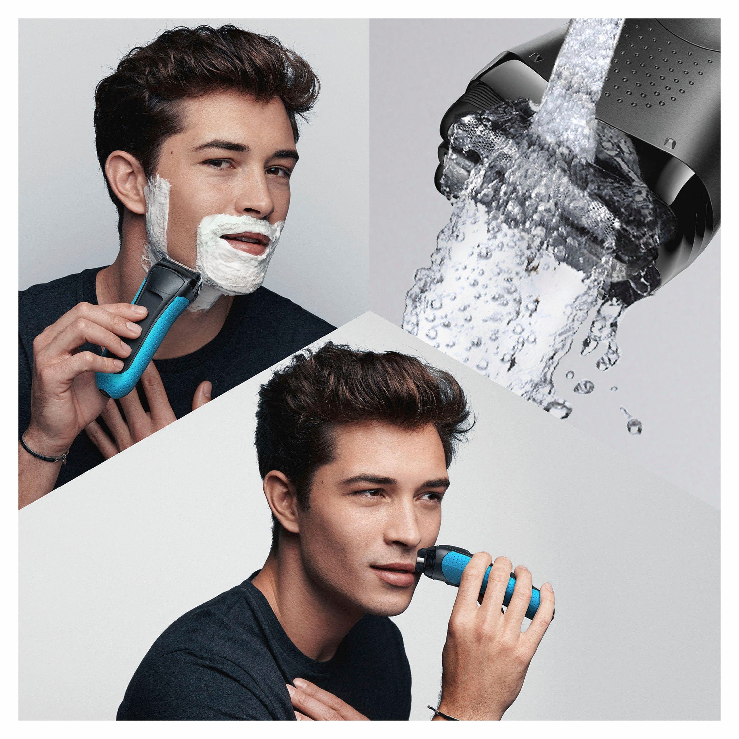 Braun Elektrorasierer Series 3 Shave&Style 3010BT, Wet&Dry, 30 Minuten Akkulaufzeit