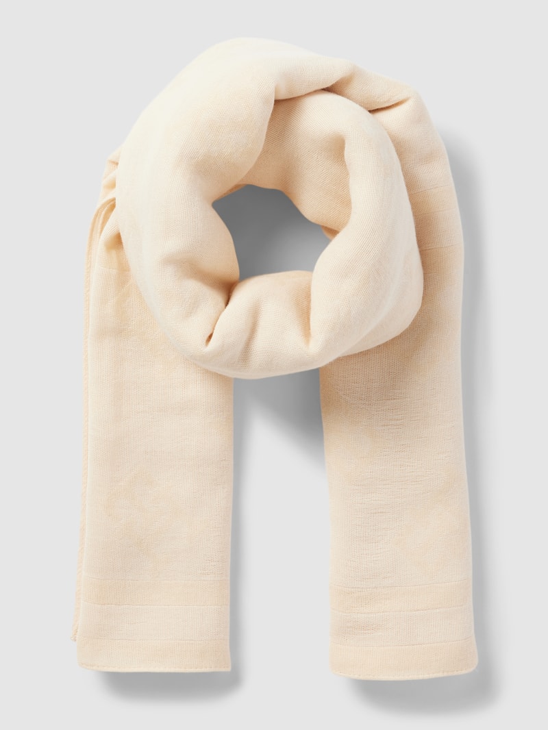 Schal in Two-Tone-Machart in offwhite
