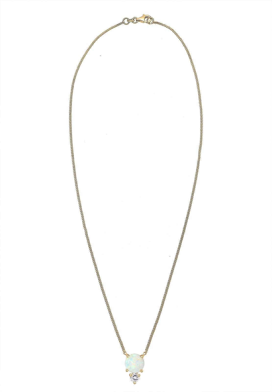 Collana da donna Elli con opale e zirconi - Argento 925/1000