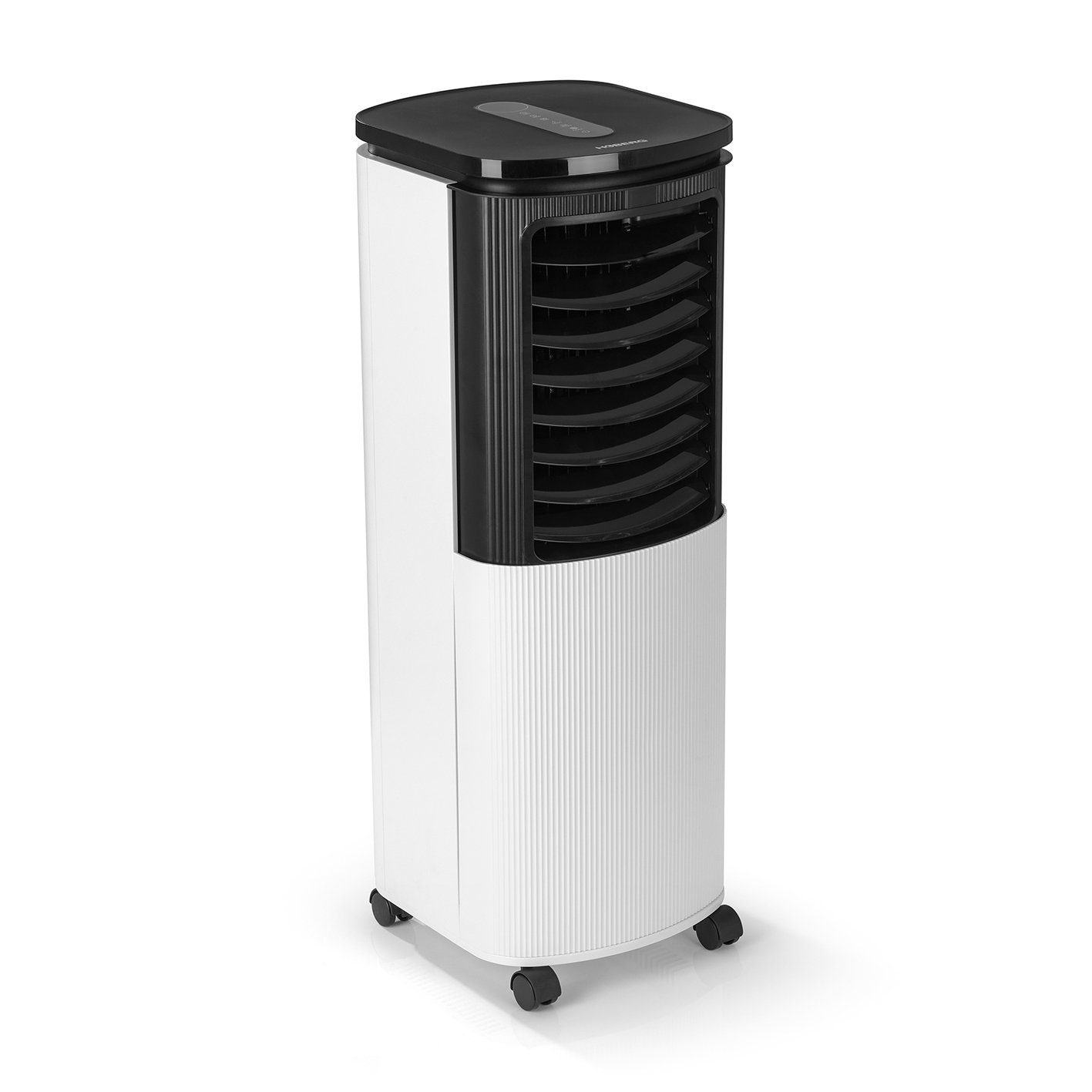 Hoberg Kombigerät Luftreiniger, Ventilator und Heizlüfter Luftkühler mit Peltier-Element, 4 Stufen Luftbefeuchter Timer mobil