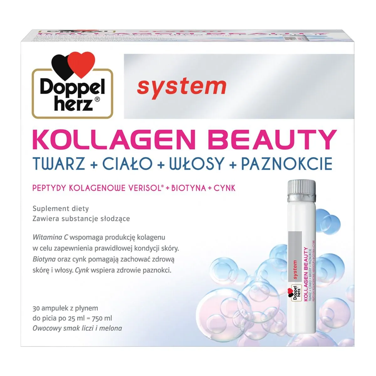Doppelherz System Kollagen Beauty, skystas