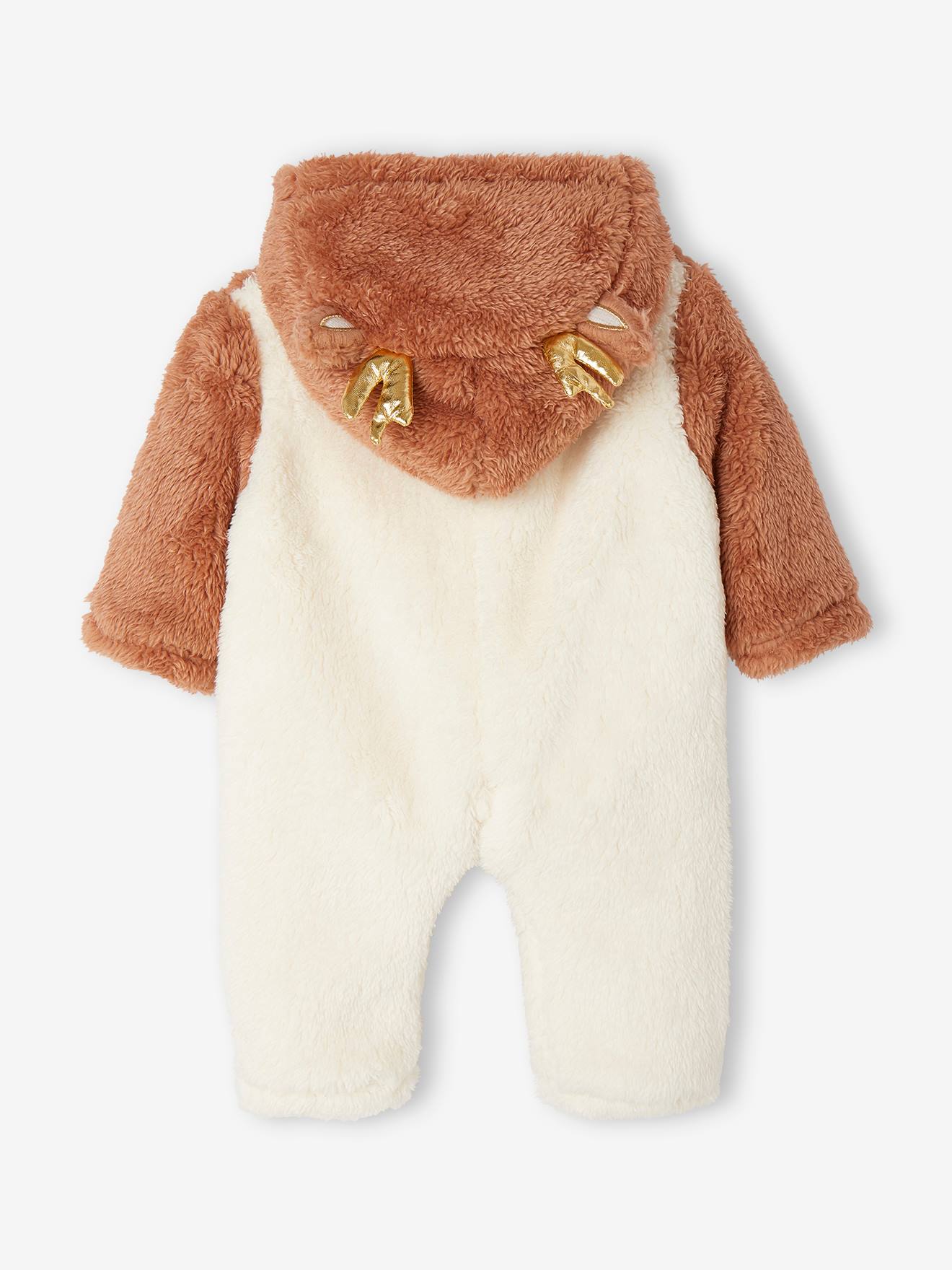 Vertbaudet Weihnachtlicher Baby Plüsch-Overall, Rentier - pekannüsse