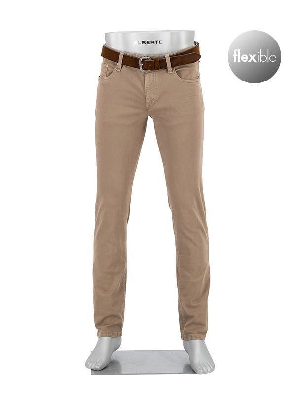 Alberto, Jeans Pipe, Regular Fit, Baumwolle T400®, beige
