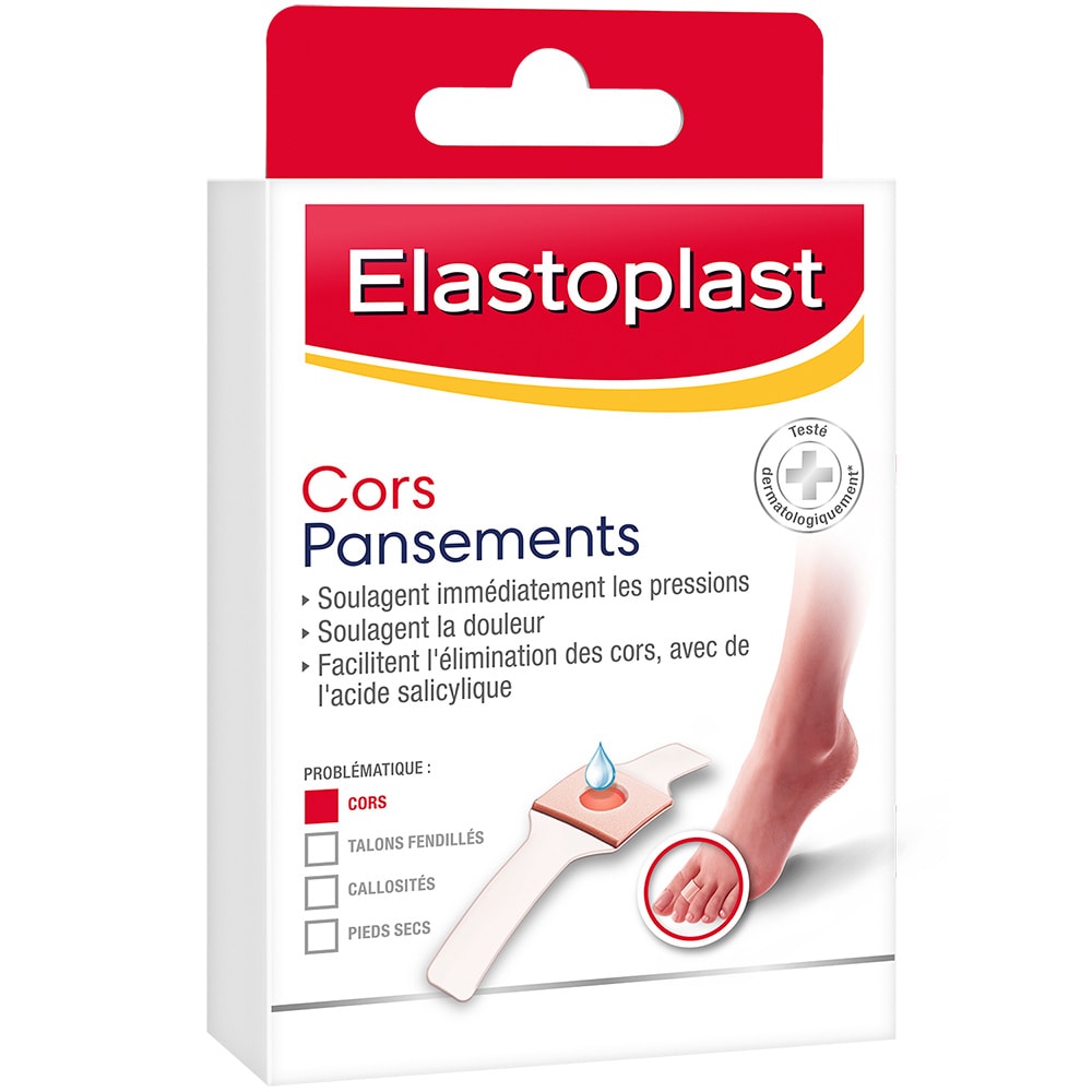 elastoplast Elastoplast Pansements cors - Boîte de 8 pansements Pansements pieds