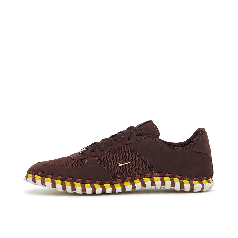 NIKE x Jaquemus Wmns Force 1 Low Lx Sp earth/metallic gold-blue lightning