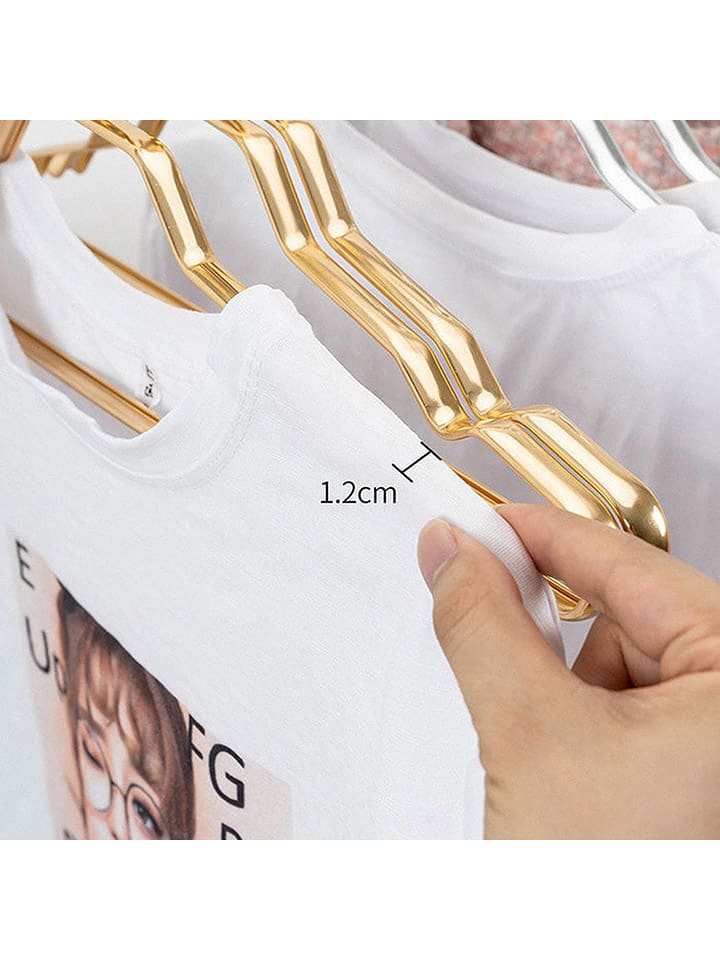 Joybos 10er-Set: Kleiderbügel in Gold - (B)41,5 cm günstig kaufen onesize