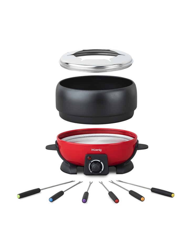 HKoenig Elektrisches Fondue ALP1800 in Rot günstig kaufen 1