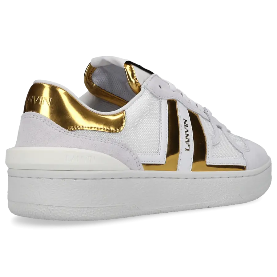 Lanvin - Sneaker low MESH CLAY Veloursleder - weiß