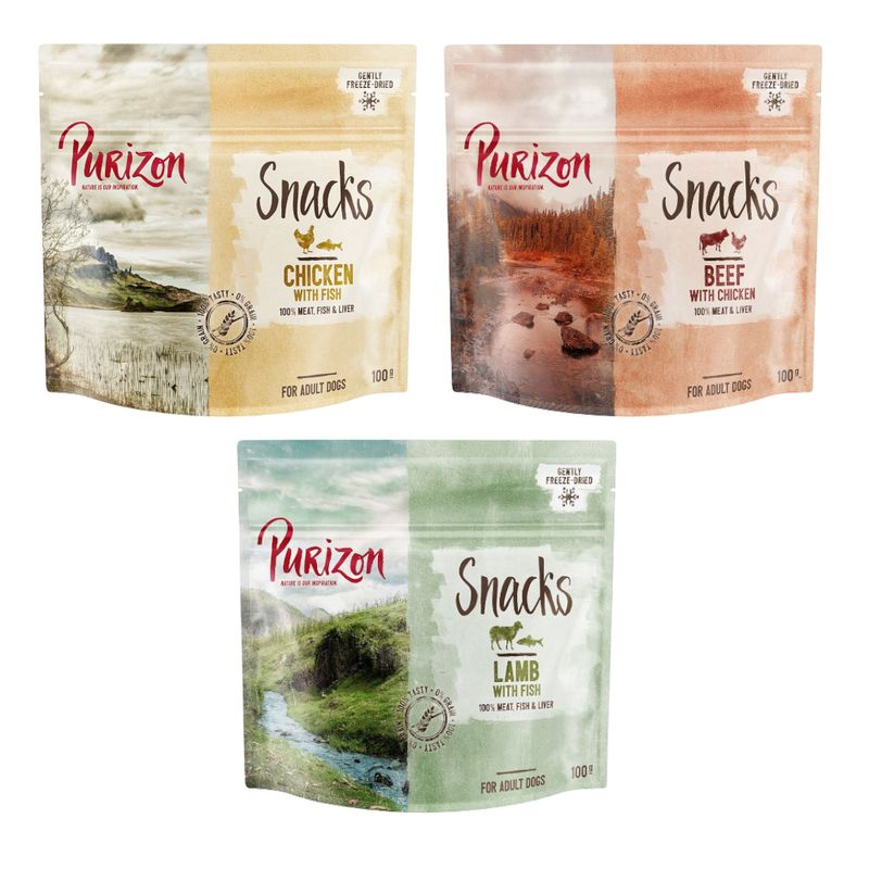 Sparpaket Purizon Hundesnack 3 x 100 g