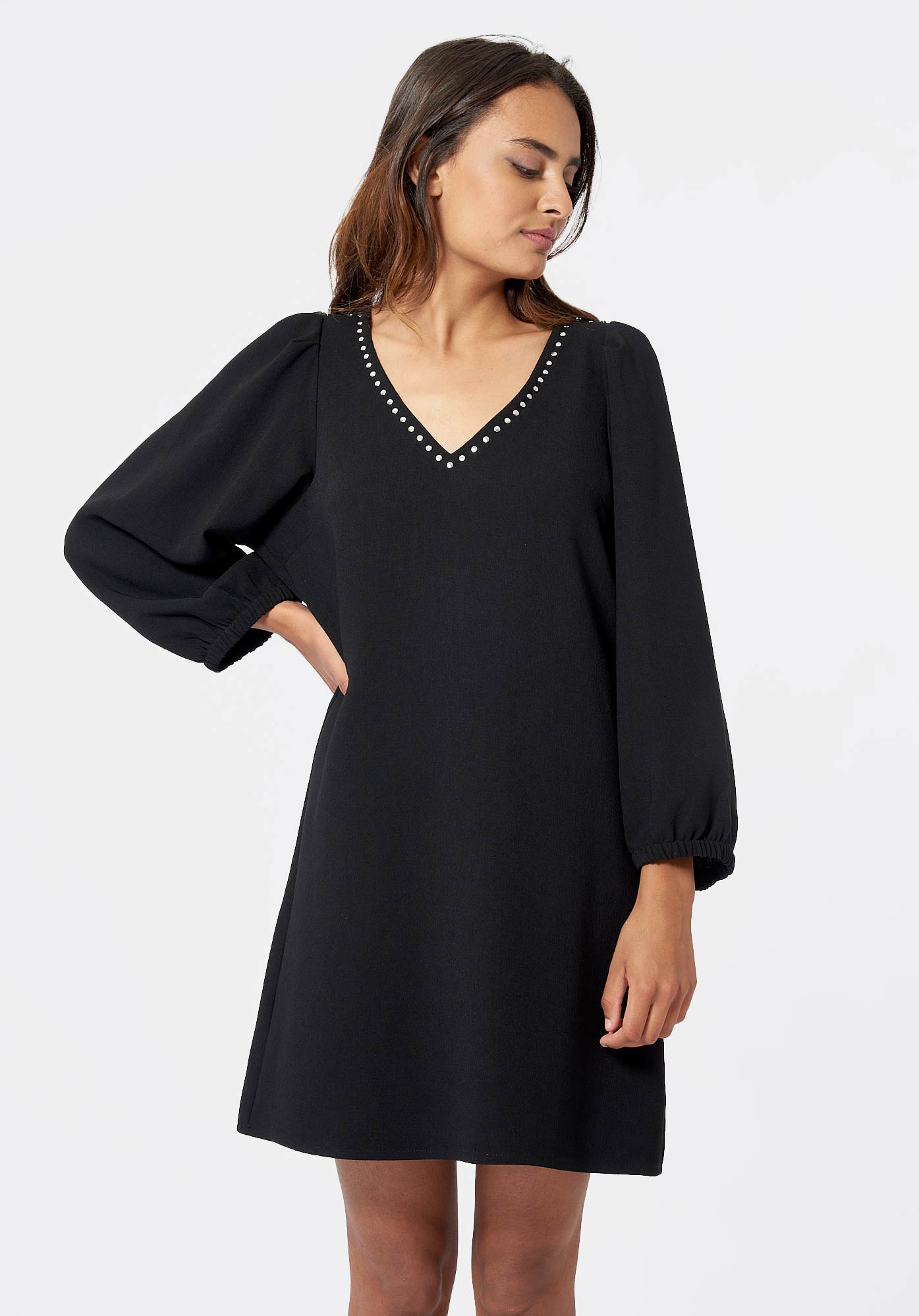 NEVER  Robe noire Femme