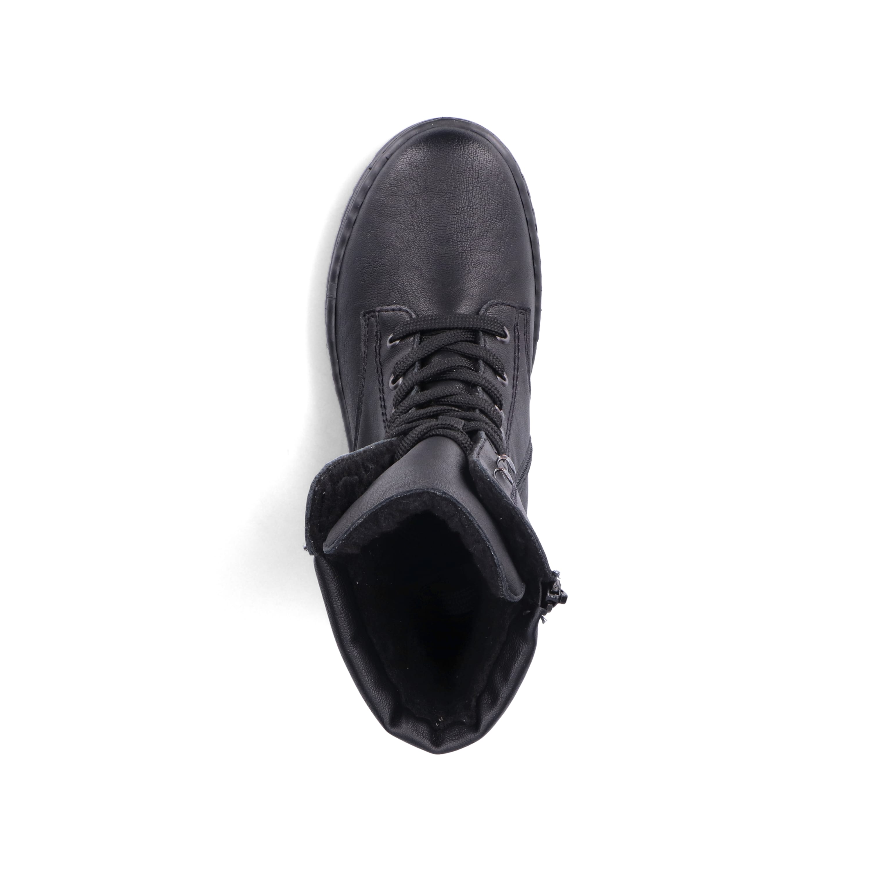 Rieker Damen Schnürstiefel tiefschwarz