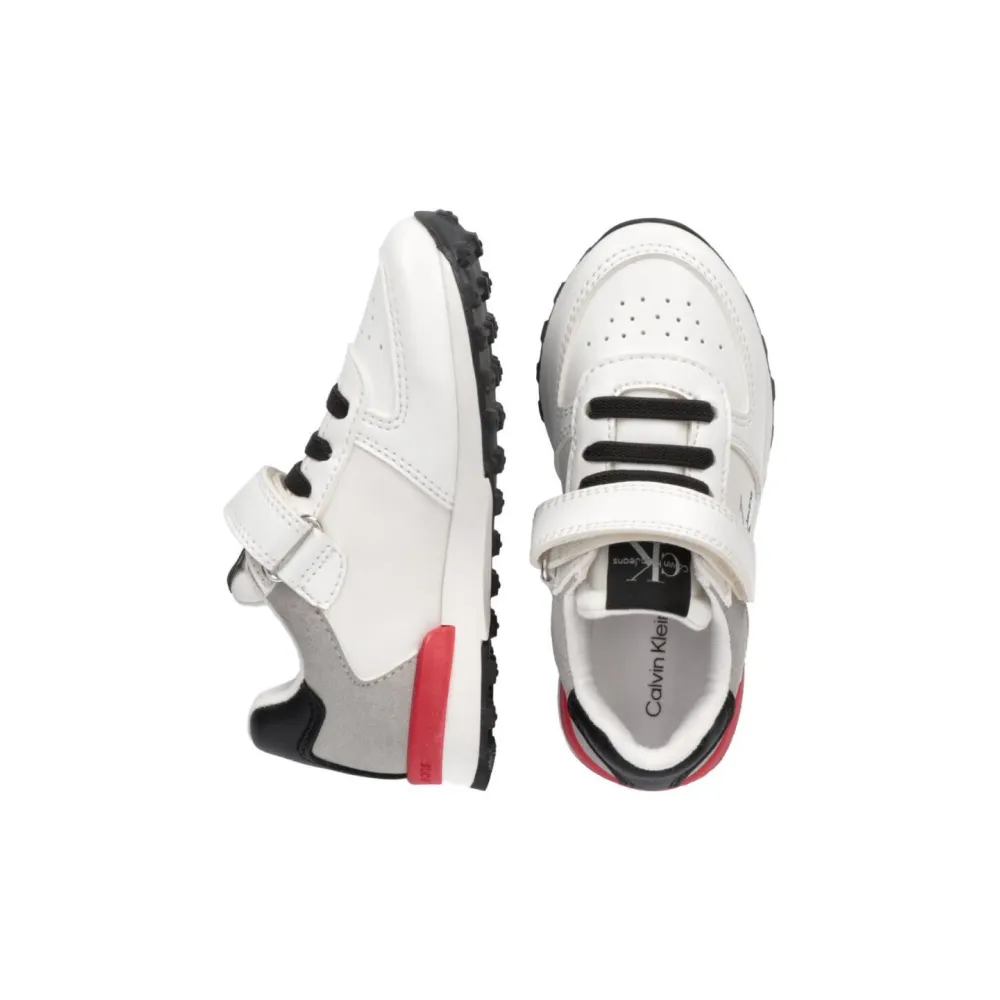 Calvin Klein Cut Lace Up Velcro V1B9-80133-0208-136 / weiss