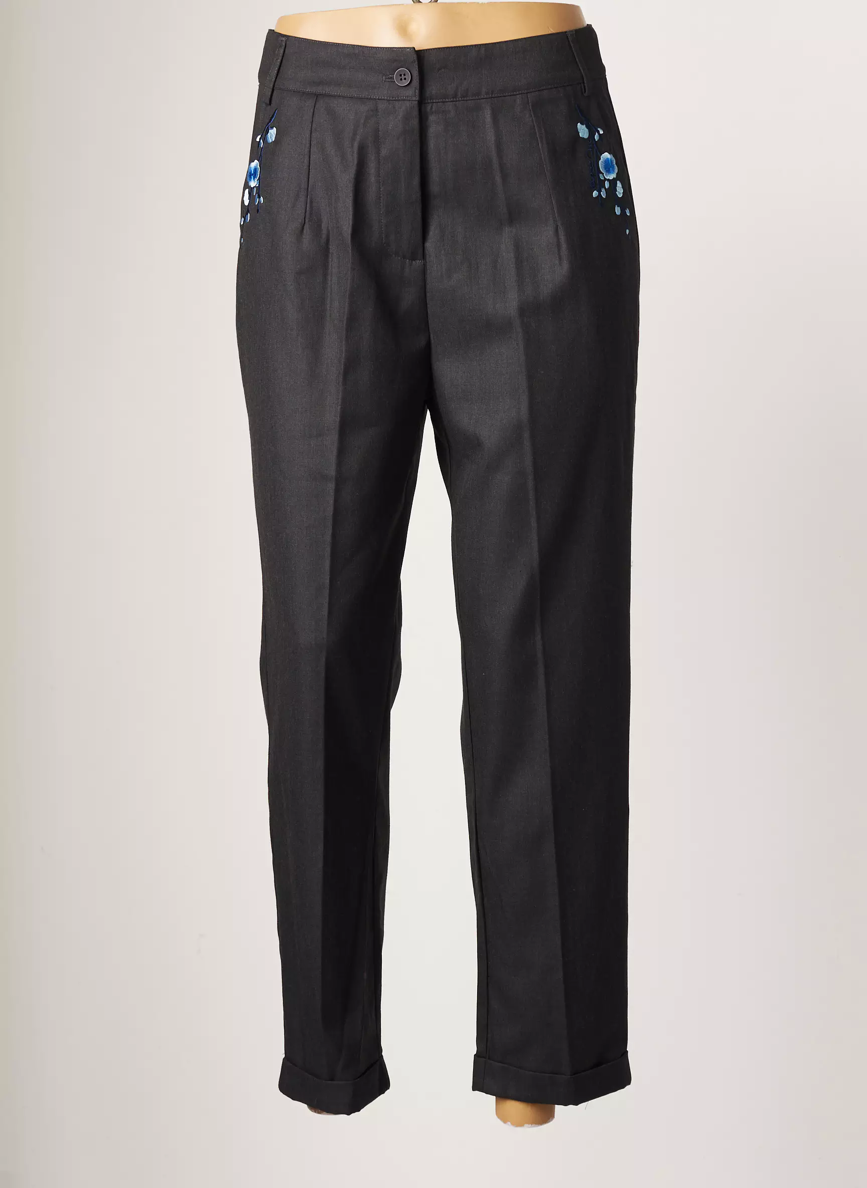 Poupee Chic By Mercedes De Miguel Pantalon7 8 Femme couleur gris