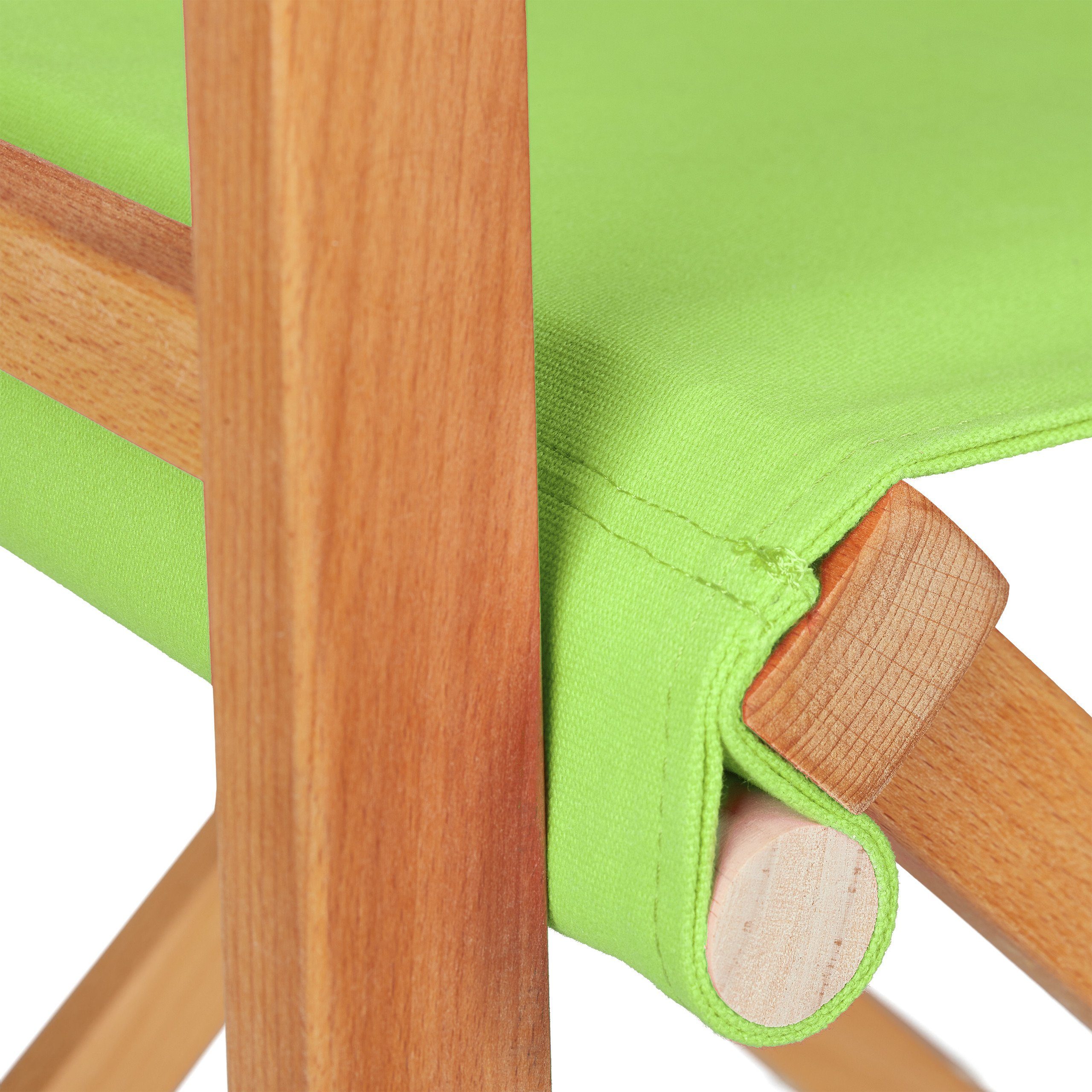 relaxdays Regiestuhl Grüner Regiestuhl im 2er Set