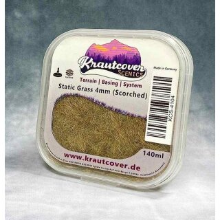 Krautcover Scenics - Static Grass Scorched 4mm (140ml)