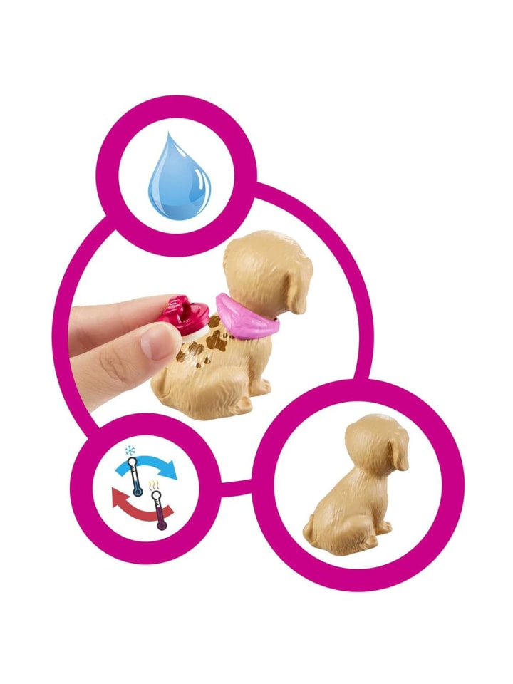 Barbie Pet Salon | Barbie | Mattel GRG90 | Puppe mit Haustieren & Accessoires günstig kaufen onesize