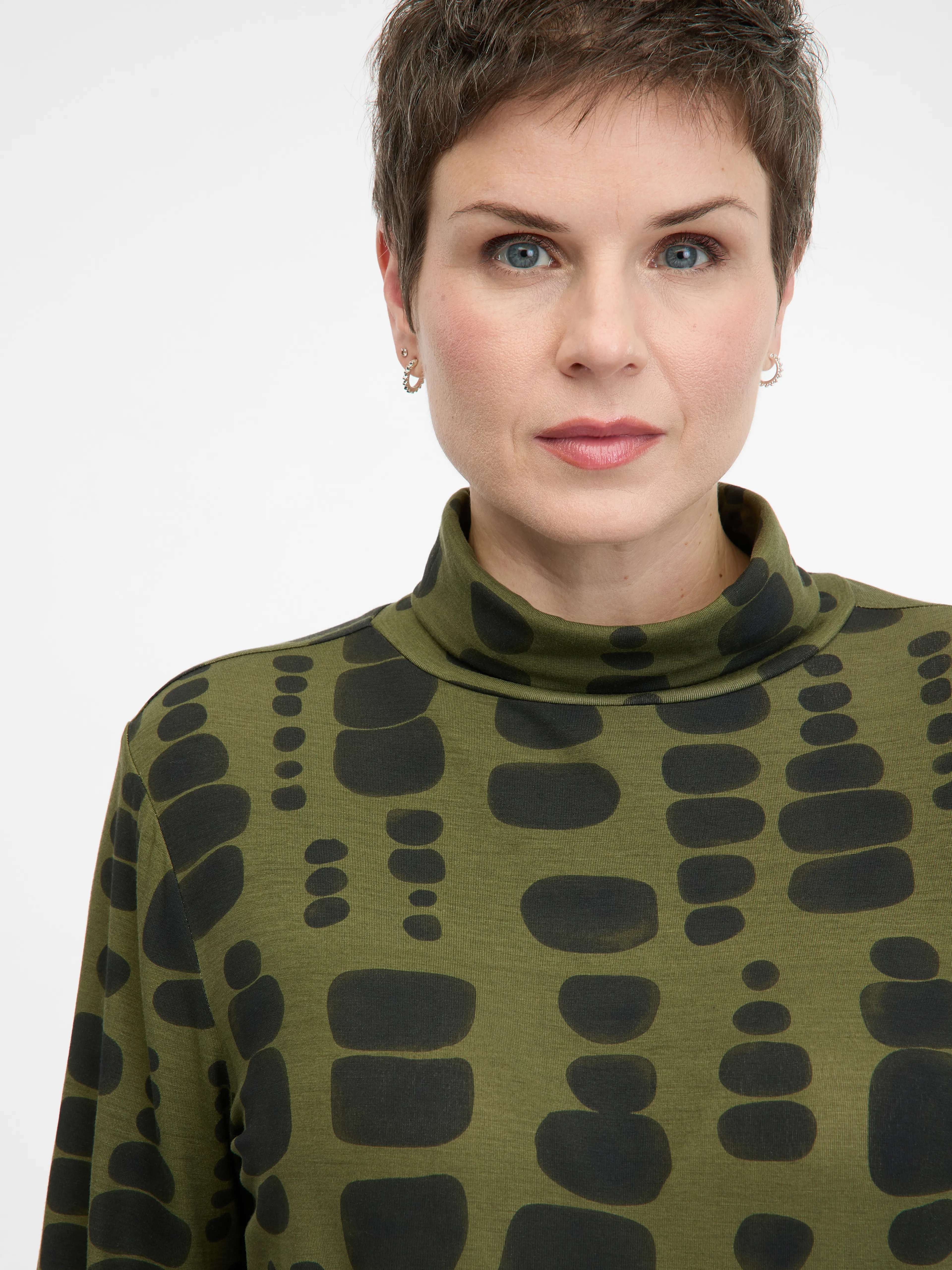 Grünes Damen-Langarm-T-Shirt ORSAY
