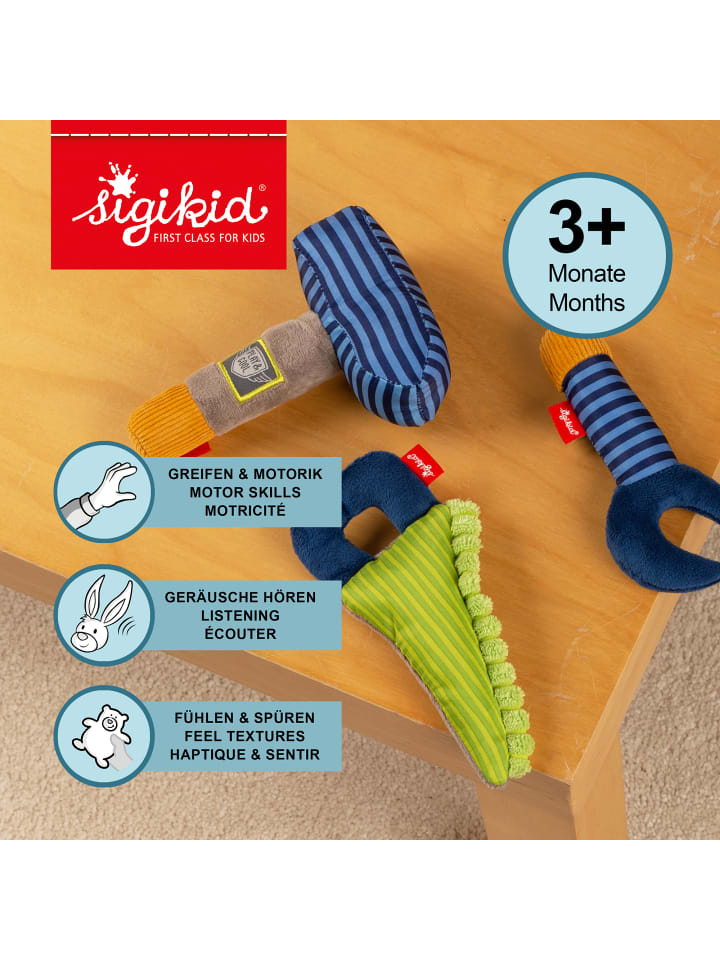 Sigikid Aktiv-Greifling Werkzeug-Set Play&Cool in mehrfarbig günstig kaufen onesize