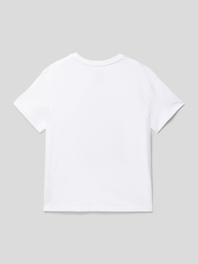 T-Shirt mit Motiv-Print in weiß