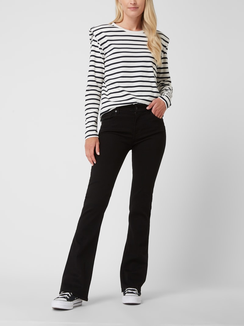 Bootcut Jeans mit Lyocell-Anteil in schwarz