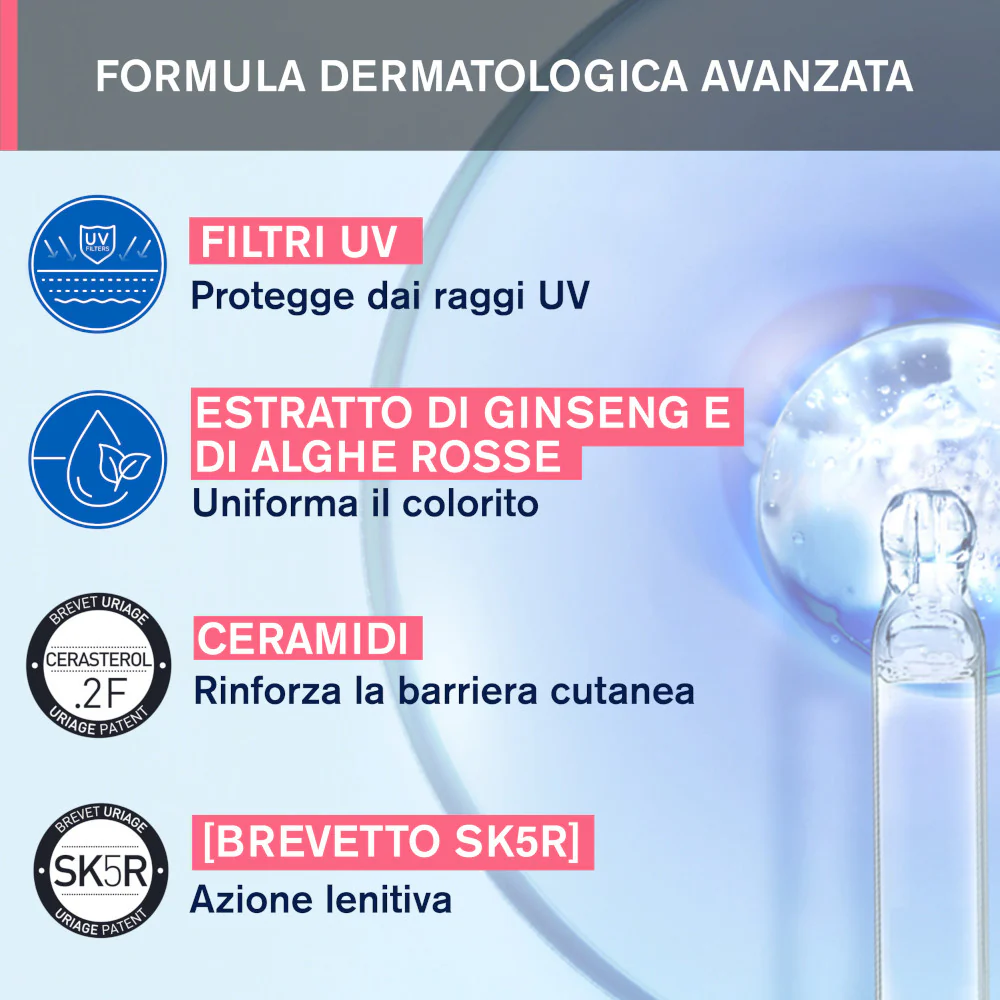 ROSÉLIANE Cremă anti-roșeață SPF30 - Cremă calmantă de zi, tratamente protectoare