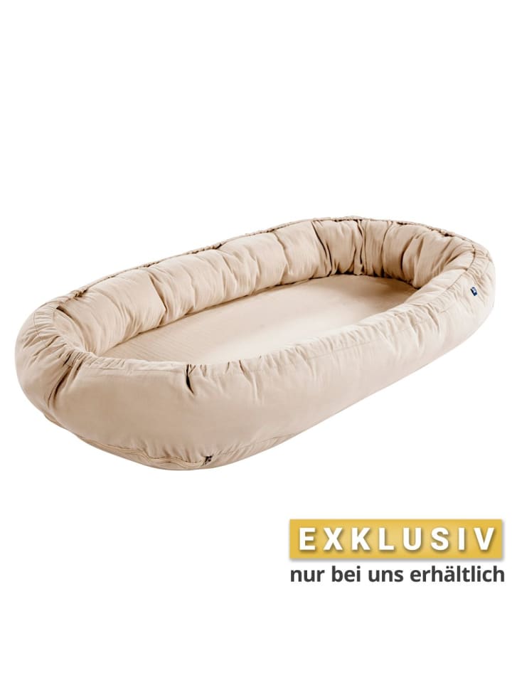 Alvi Schlummer-Nestchen Musselin mit klimaregulierender in beige günstig kaufen onesize