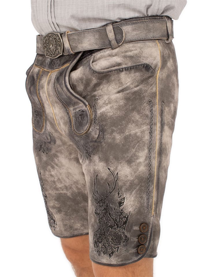 MADDOX Lederhose BRIENZ in stein günstig kaufen