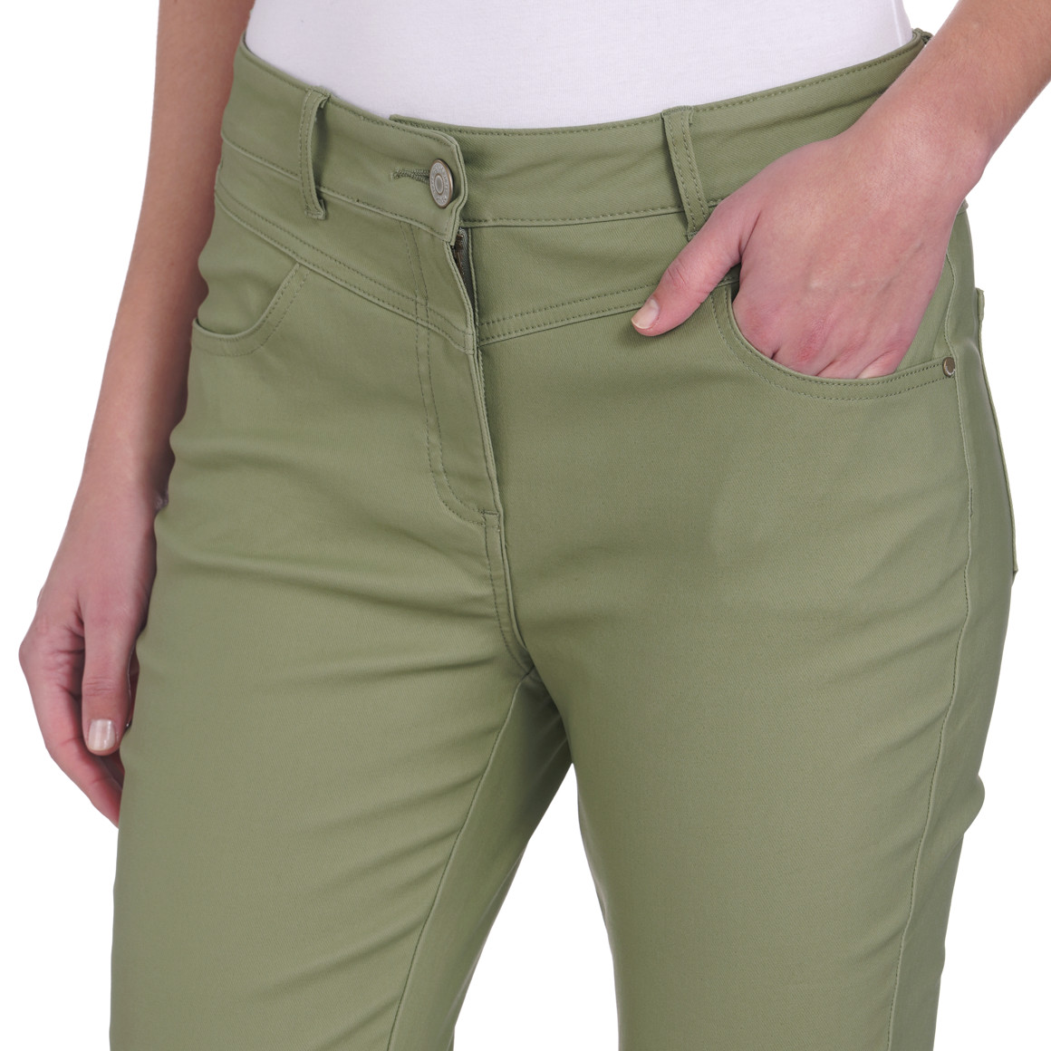 Damen Slim-Hose beschichtet