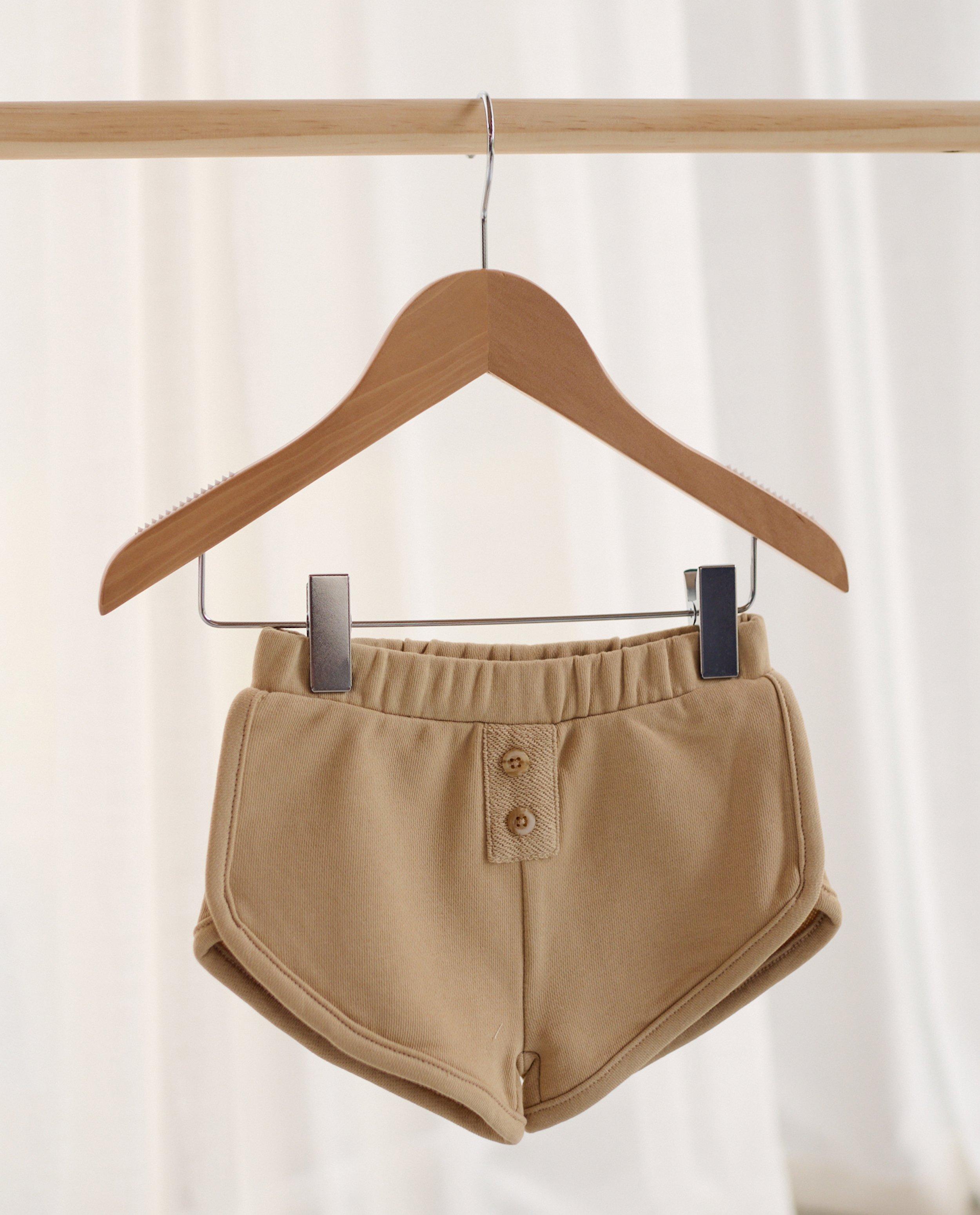 Pantaloni scurți Nanja Massy Unisex maro deschis, bej bebeluș