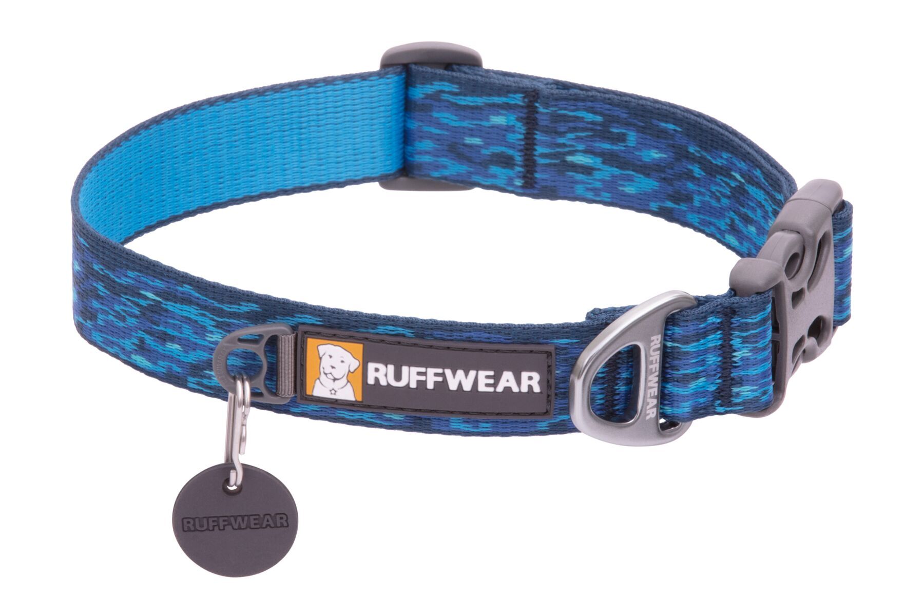 Ruffwear Hundehalsbänder Ruffwear Flat Out™ Halsband blau/ blau M