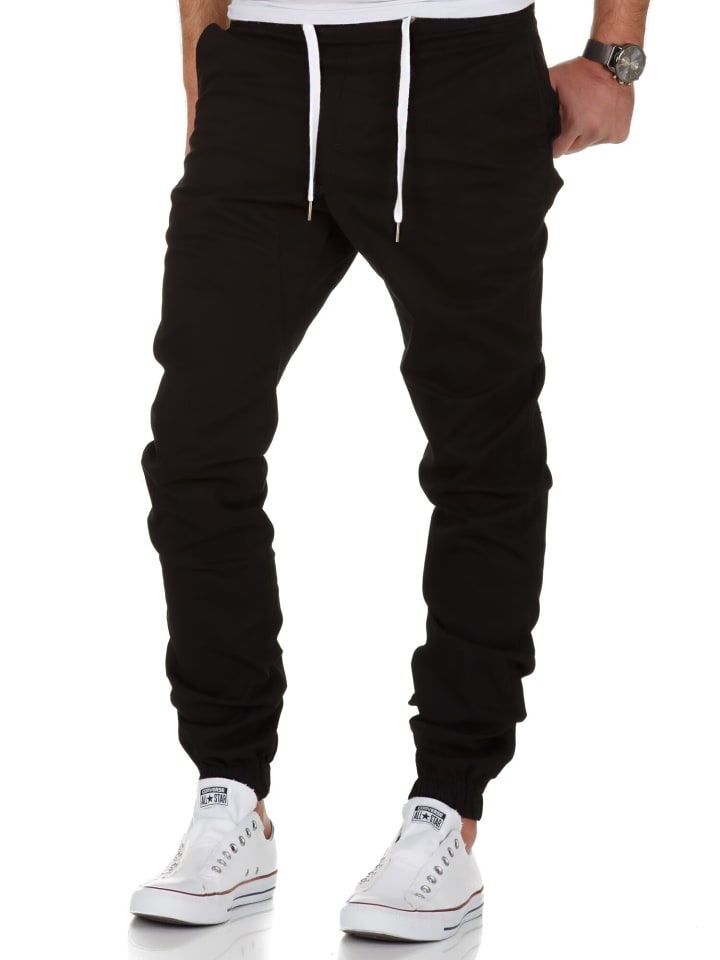 Amaci&Sons Basic Jogger-Chino NEW JERSEY in Schwarz günstig kaufen