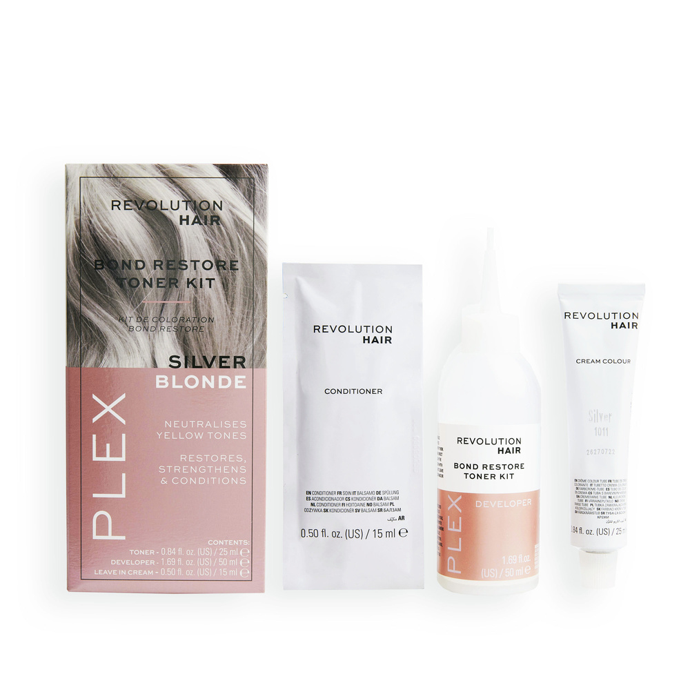 revolution hair Revolution Haircare Plex Bond Restore Toner Kit - Silver Toner