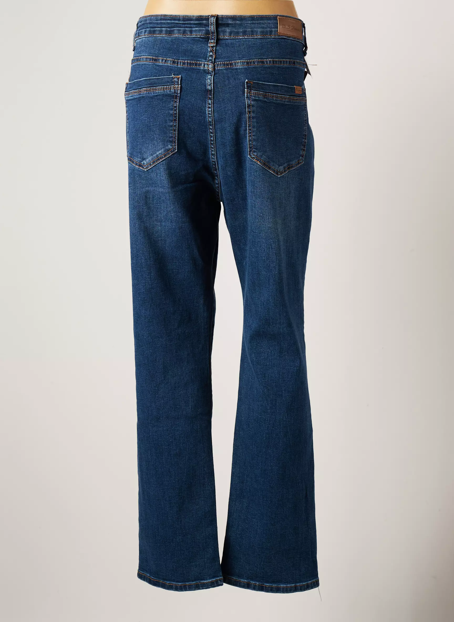 Bs Jeans Jeans Coupe Droite Femme couleur bleu