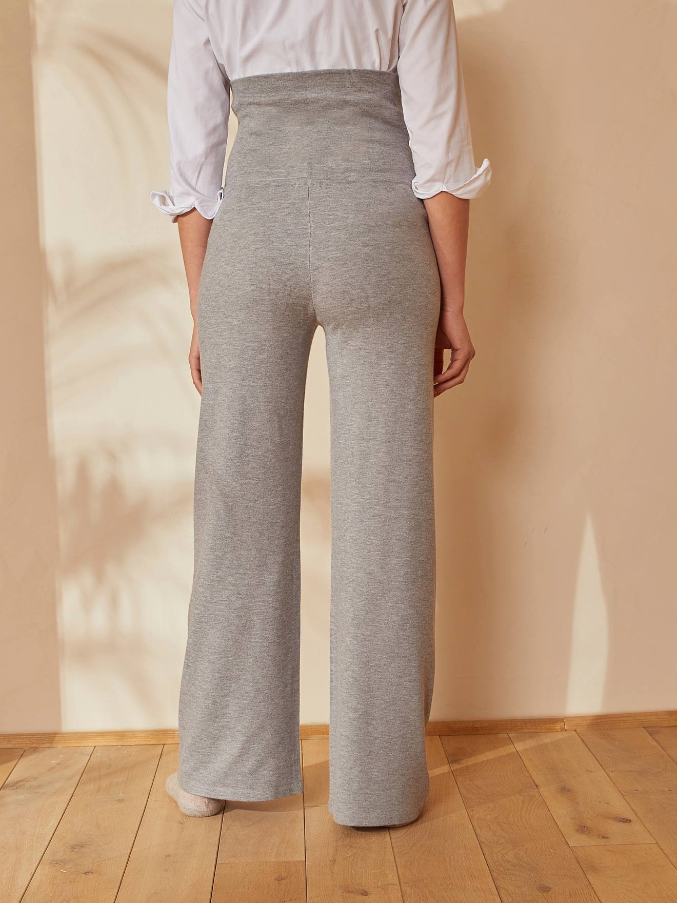 Pantalon yoga ultra doux grossesse et post-grossesse gris