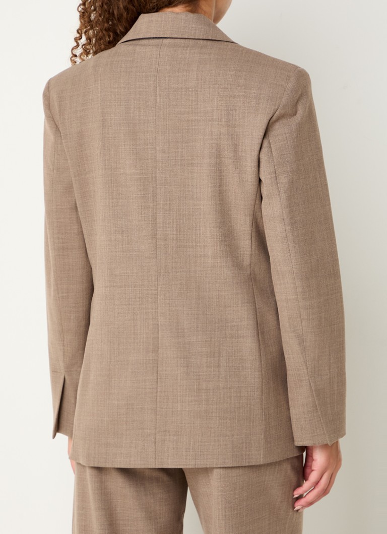 Max & Co Samara double-breasted blazer in wool blend with flap pockets