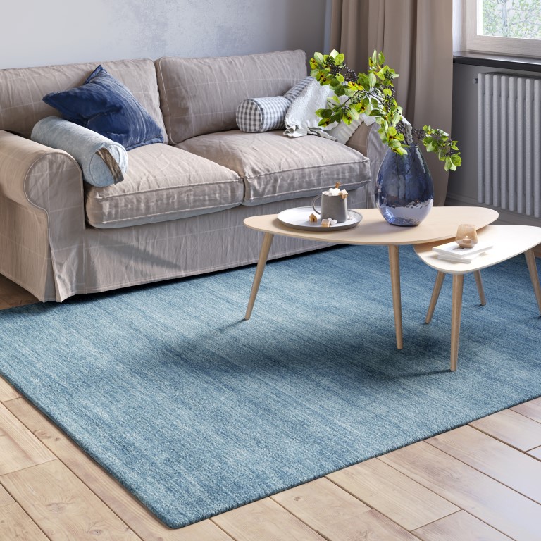 MyFlair Teppich Adelle 290cm x 200cm, Farbe Blau , rechteck