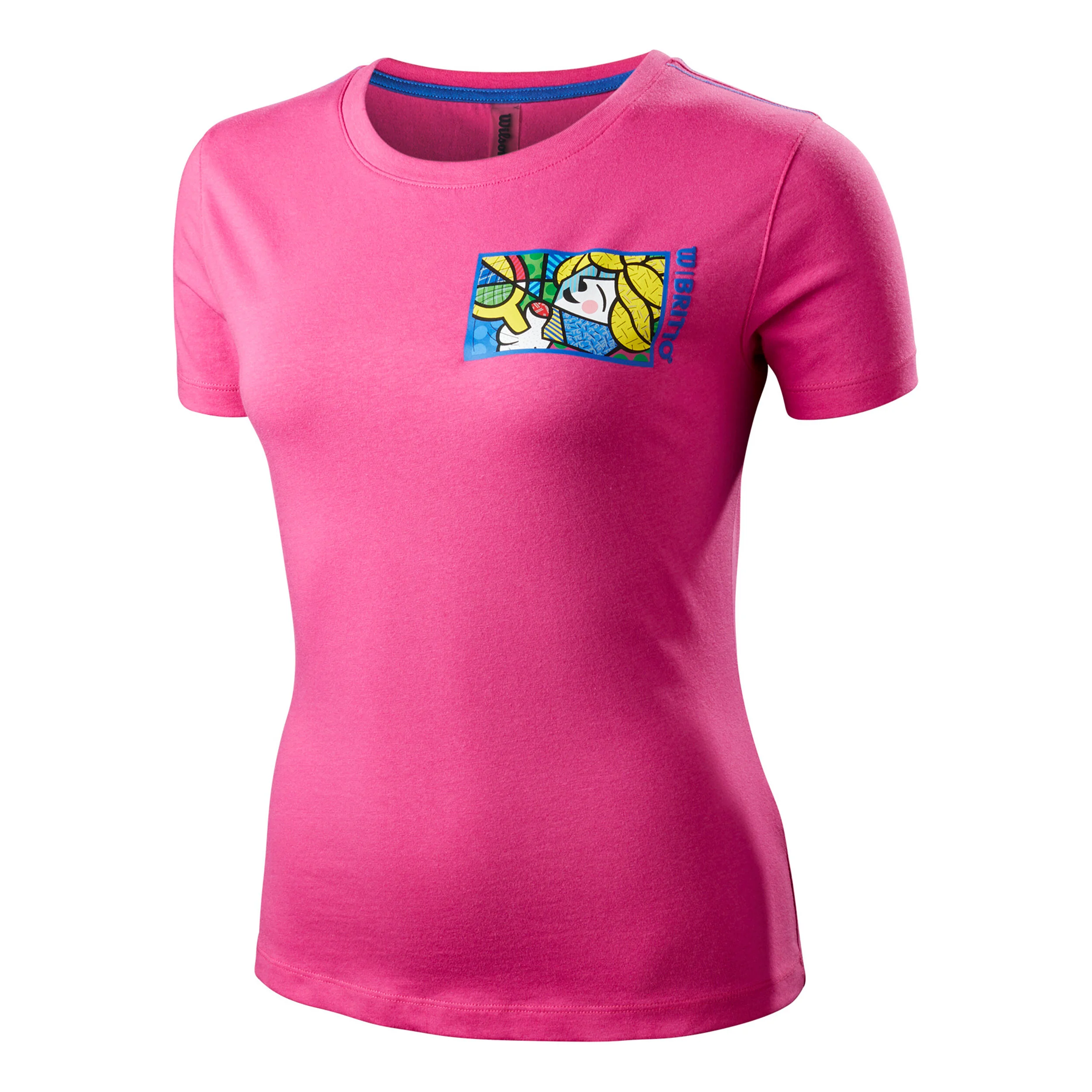 Britto Face T-Shirt Damen - Rosa