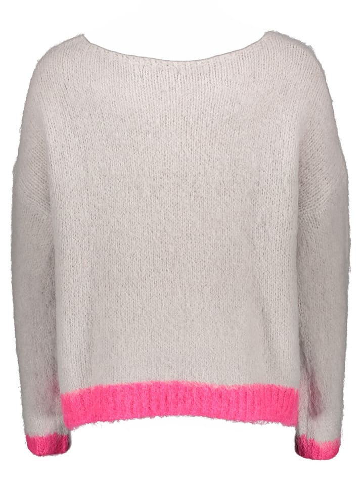 miss goodlife Pullover in Grau/ Pink günstig kaufen