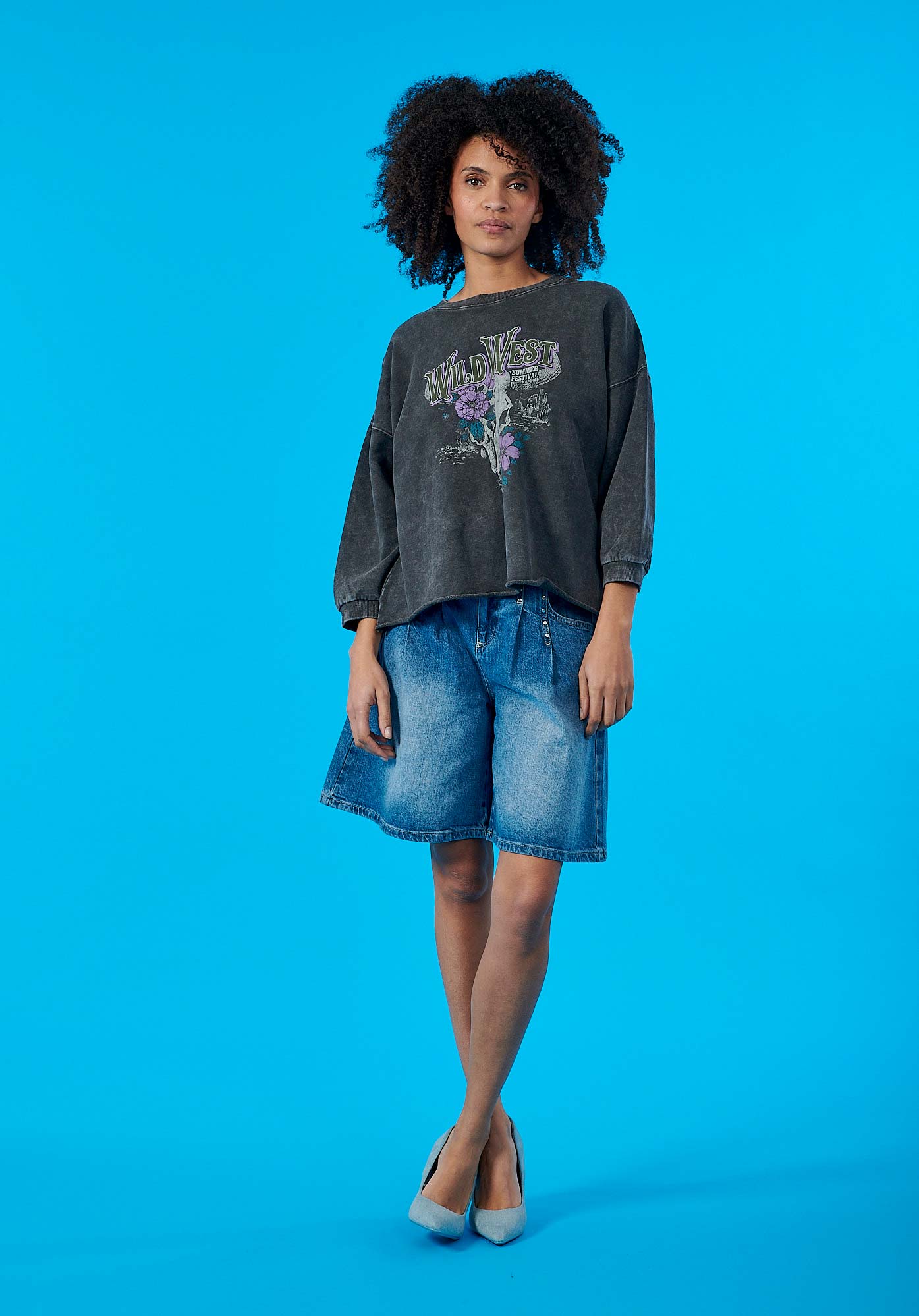 FALL   Sweat gris femme 100% coton