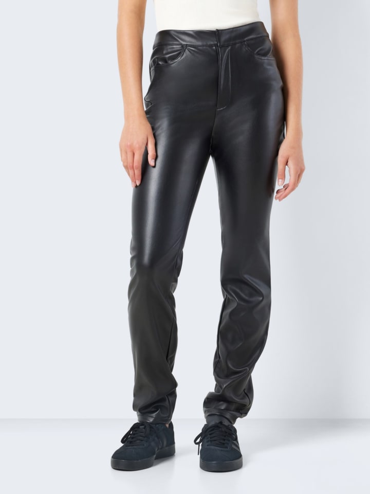 Noisy may Kunstleder Hose PU Beschichtet NMANDY in Schwarz günstig kaufen