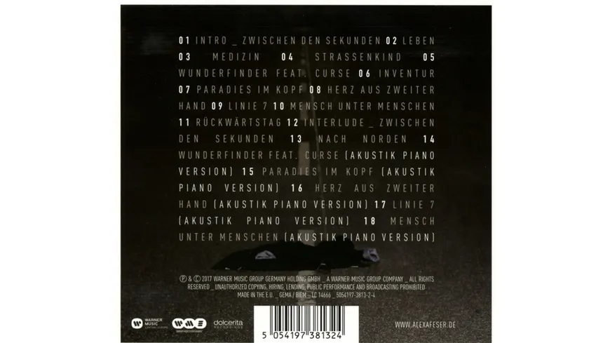 Zwischen Den Sekunden DIGIPAK